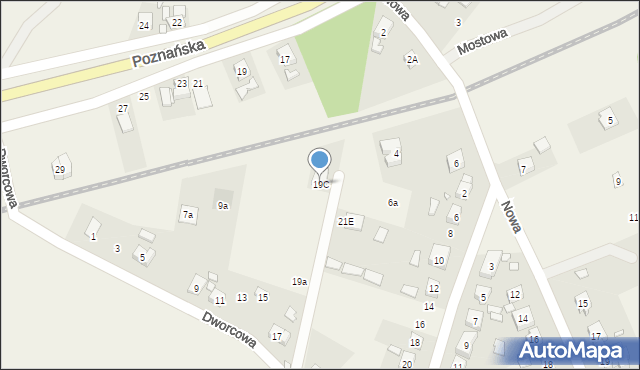 Rosnówko, Dworcowa, 19C, mapa Rosnówko