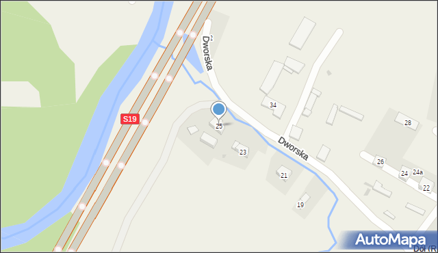 Równe, Dworska, 25, mapa Równe