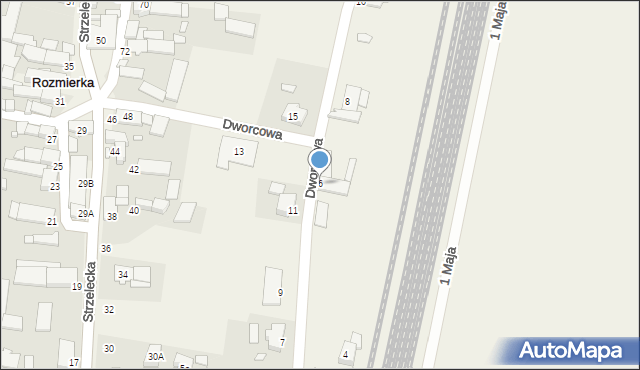 Rozmierka, Dworcowa, 6, mapa Rozmierka
