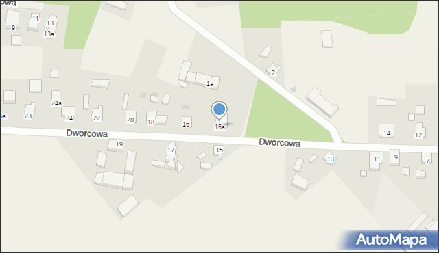Rytel, Dworcowa, 16a, mapa Rytel