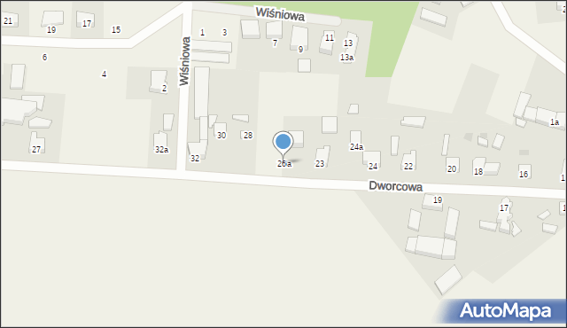 Rytel, Dworcowa, 26a, mapa Rytel