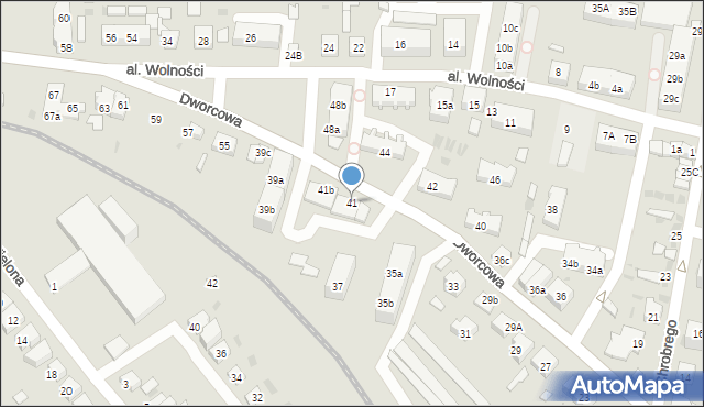 Rzepin, Dworcowa, 41, mapa Rzepin