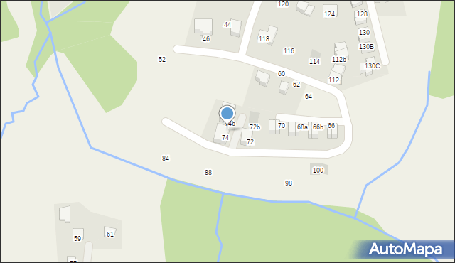 Rzeszotary, Dworska, 74a, mapa Rzeszotary