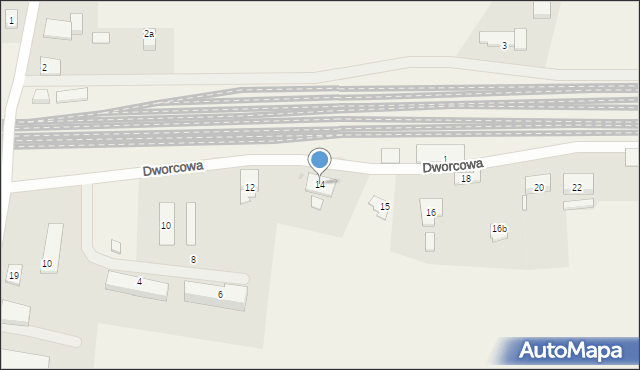 Samborowo, Dworcowa, 14, mapa Samborowo