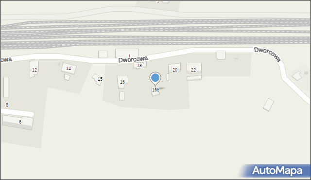 Samborowo, Dworcowa, 16b, mapa Samborowo