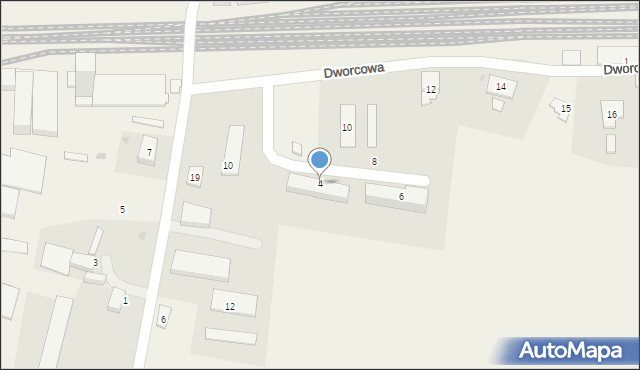 Samborowo, Dworcowa, 4, mapa Samborowo