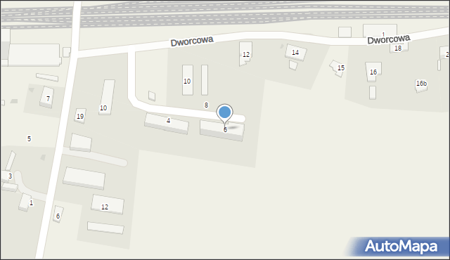 Samborowo, Dworcowa, 6, mapa Samborowo