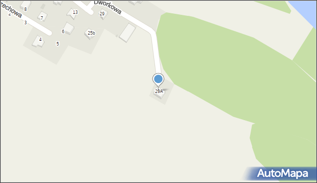 Sarnów, Dworkowa, 29A, mapa Sarnów