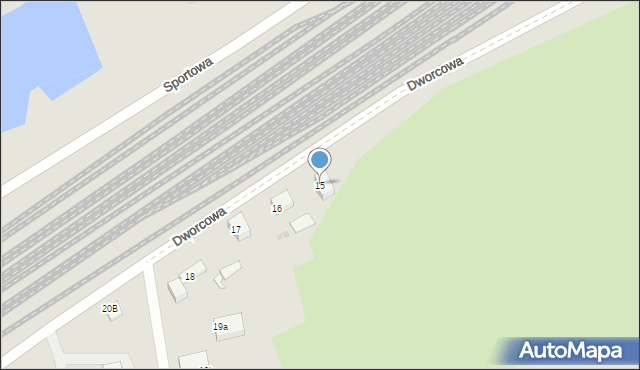 Sędziszów, Dworcowa, 15, mapa Sędziszów