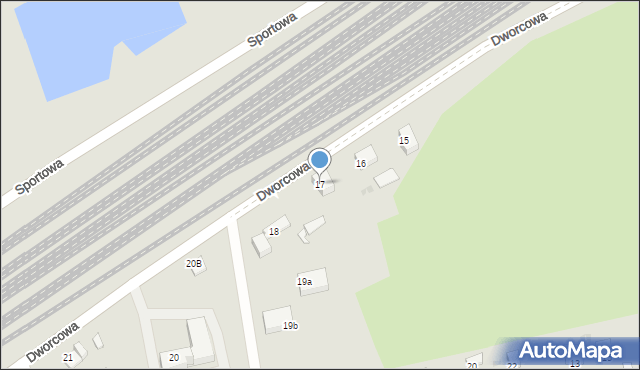 Sędziszów, Dworcowa, 17, mapa Sędziszów