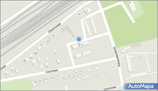 Sędziszów, Dworcowa, 8, mapa Sędziszów