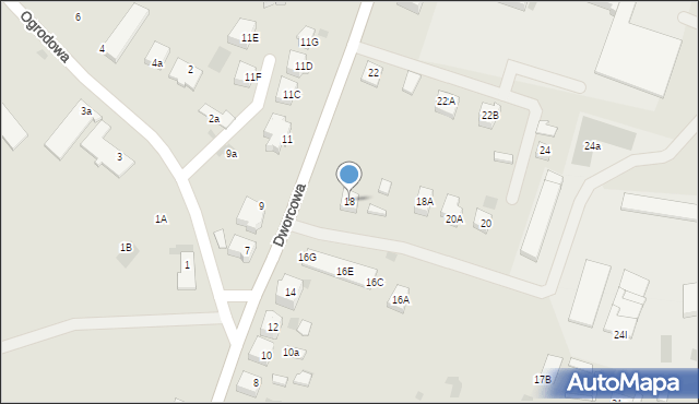 Sianów, Dworcowa, 18, mapa Sianów