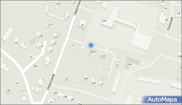 Sianów, Dworcowa, 22A, mapa Sianów