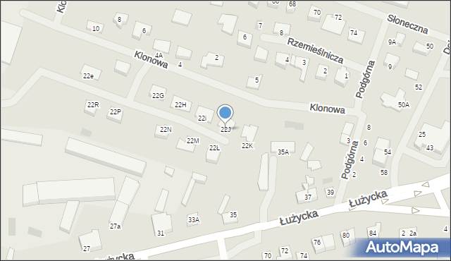 Sianów, Dworcowa, 22J, mapa Sianów