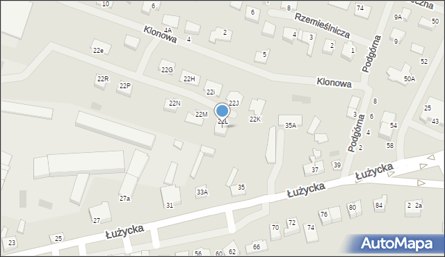 Sianów, Dworcowa, 22y, mapa Sianów