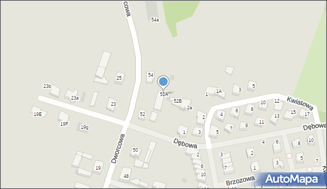 Sianów, Dworcowa, 52a, mapa Sianów