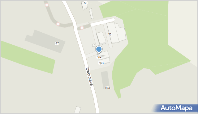 Sianów, Dworcowa, 56a, mapa Sianów