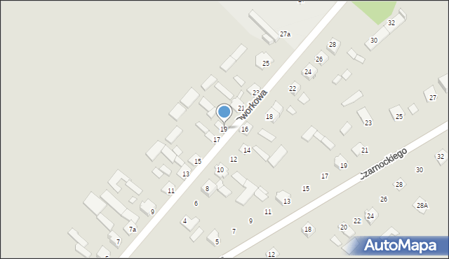 Siennica, Dworkowa, 19, mapa Siennica