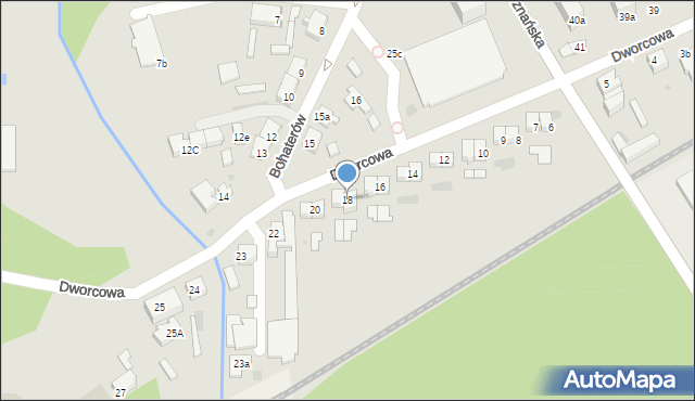 Sieraków, Dworcowa, 18, mapa Sieraków