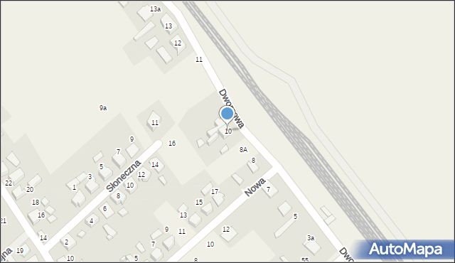 Sieraków Śląski, Dworcowa, 10, mapa Sieraków Śląski