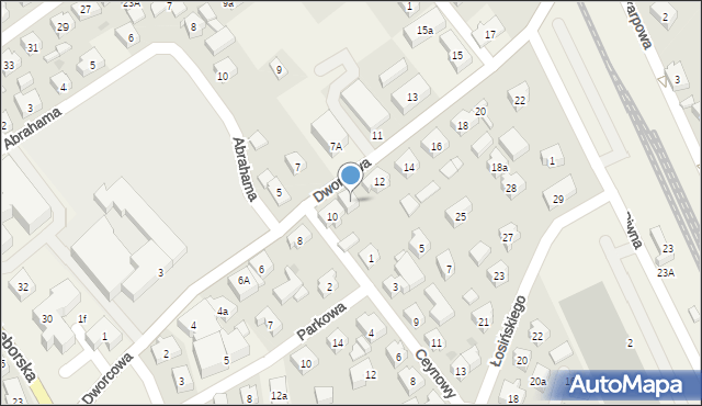 Sierakowice, Dworcowa, 10a, mapa Sierakowice