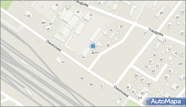 Sierpc, Dworcowa, 40, mapa Sierpc