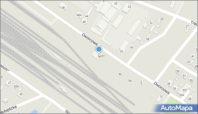 Sierpc, Dworcowa, 7d, mapa Sierpc