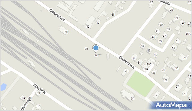 Sierpc, Dworcowa, 9a, mapa Sierpc