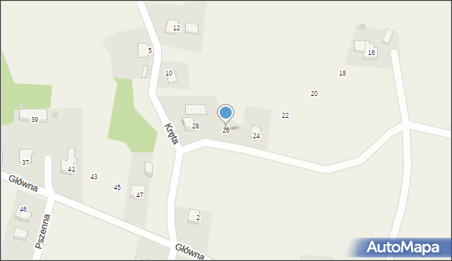 Simoradz, Dworkowa, 26, mapa Simoradz