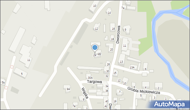 Skarszewy, Dworcowa, 24, mapa Skarszewy