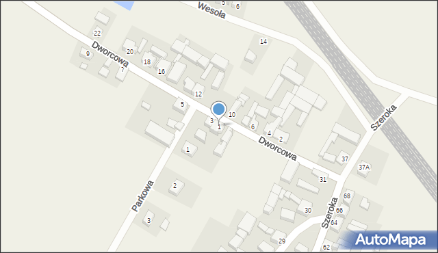 Słupia pod Kępnem, Dworcowa, 1, mapa Słupia pod Kępnem