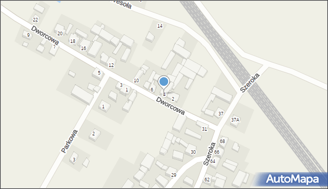 Słupia pod Kępnem, Dworcowa, 4, mapa Słupia pod Kępnem