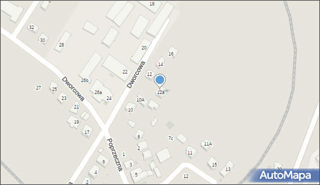 Sobótka, Dworcowa, 12a, mapa Sobótka