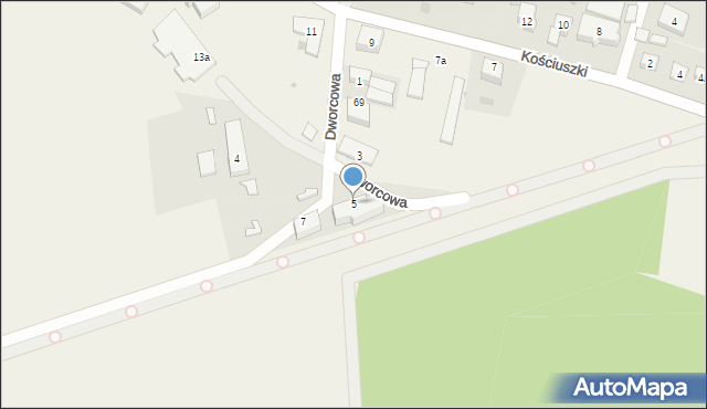 Sobowidz, Dworcowa, 5, mapa Sobowidz