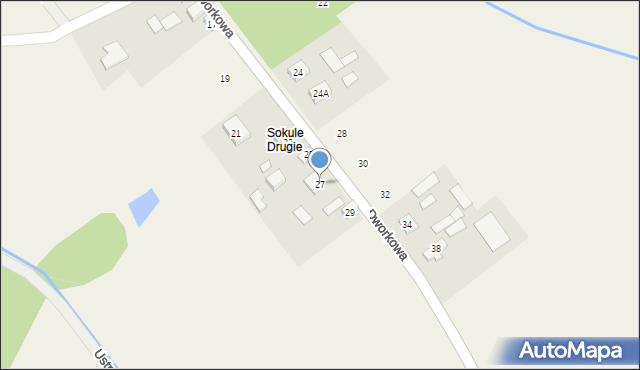 Sokule, Dworkowa, 27, mapa Sokule