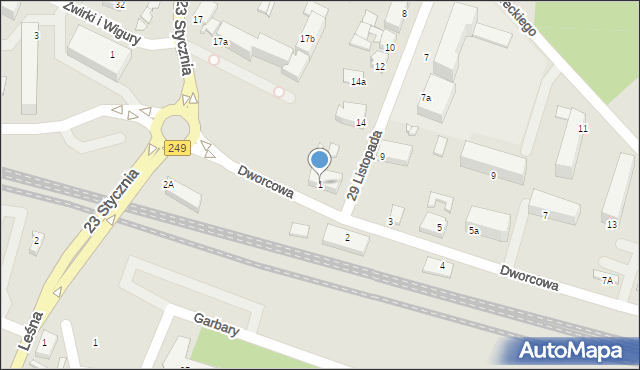 Solec Kujawski, Dworcowa, 1, mapa Solec Kujawski