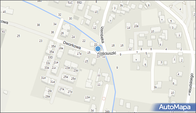 Stare Babice, Dworkowa, 13, mapa Stare Babice