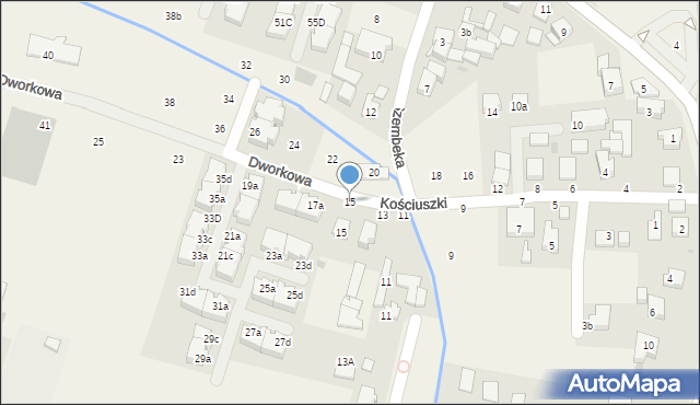 Stare Babice, Dworkowa, 15, mapa Stare Babice