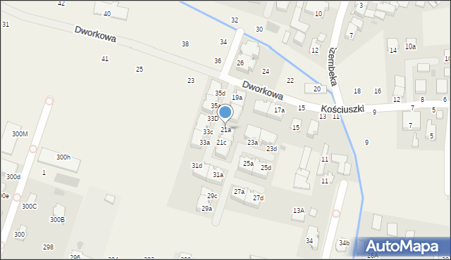 Stare Babice, Dworkowa, 21a, mapa Stare Babice
