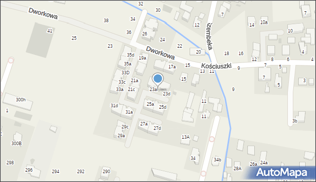 Stare Babice, Dworkowa, 23b, mapa Stare Babice