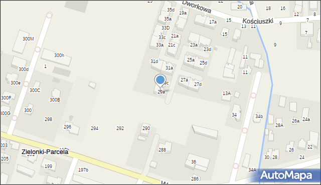 Stare Babice, Dworkowa, 29a, mapa Stare Babice