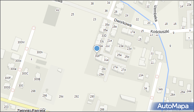 Stare Babice, Dworkowa, 31d, mapa Stare Babice