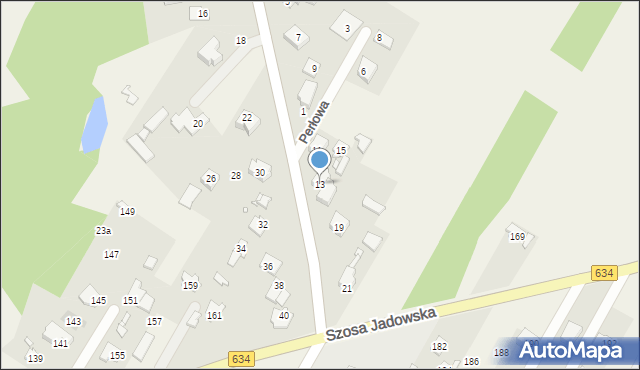 Stare Grabie, Dworcowa, 13, mapa Stare Grabie