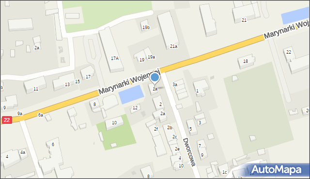 Stare Pole, Dworcowa, 1a, mapa Stare Pole