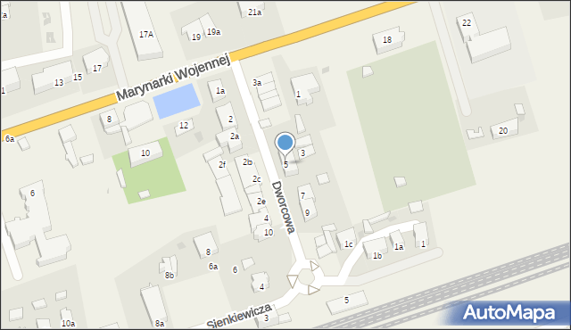 Stare Pole, Dworcowa, 5, mapa Stare Pole