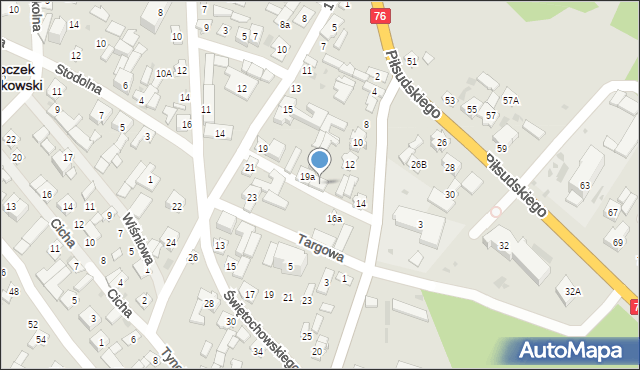 Stoczek Łukowski, Dwernickiego Józefa, gen., 14a, mapa Stoczek Łukowski