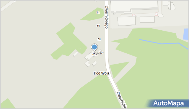 Stoczek Łukowski, Dwernickiego Józefa, gen., 60a, mapa Stoczek Łukowski