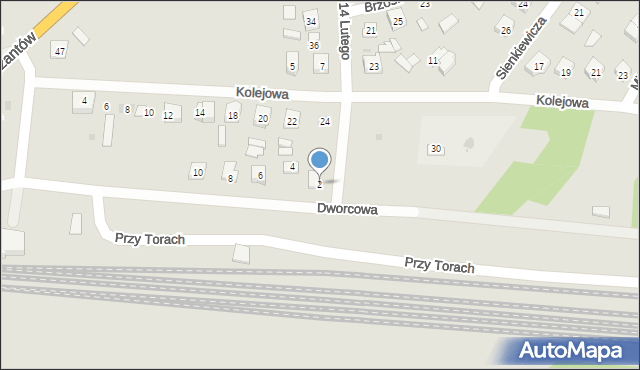 Stoczek Łukowski, Dworcowa, 2, mapa Stoczek Łukowski