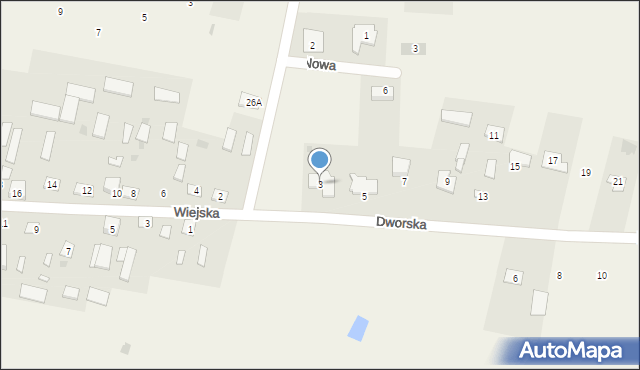Styrzyniec, Dworska, 3, mapa Styrzyniec