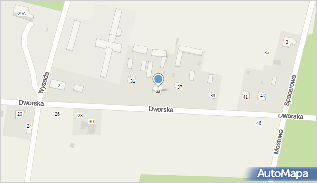 Styrzyniec, Dworska, 33, mapa Styrzyniec